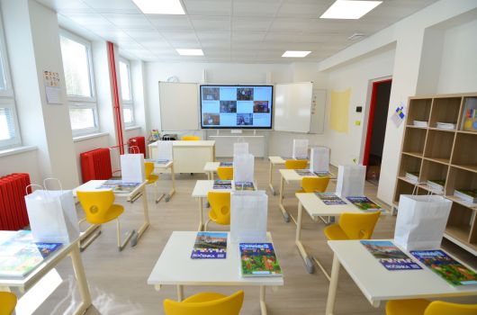 Prostory tříd ZŠ ČAG v ulici Vrbenská